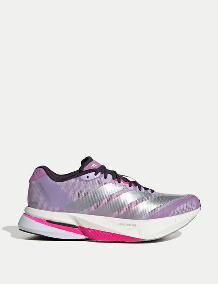 adidas Adizero Boston 13 Shoes - Powder Plum/Silver Metallic/Shock Pinkimages1- The Sports Edit