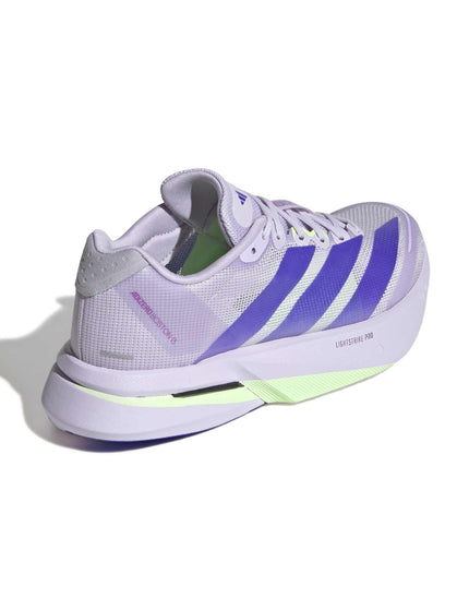 adidas Adizero Boston 13 Shoes - Purple Tint/Solar Purple/Green Sparkimages3- The Sports Edit