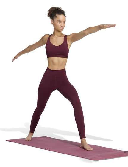 adidas All Me Essentials Full-Length Leggings - Maroonimages5- The Sports Edit