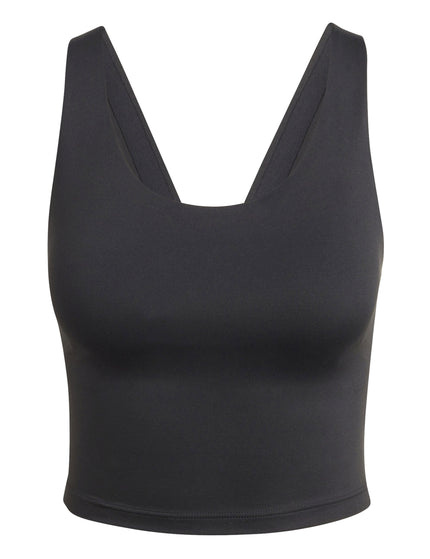 adidas All Me Medium-Support Long Line Bra Tank Top - Blackimages4- The Sports Edit