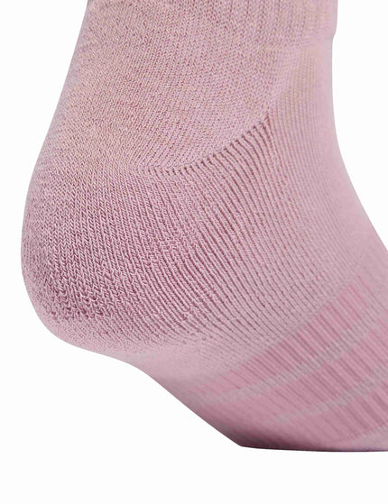 adidas Cushioned Sportswear Ankle Socks 3 Pair Pack - Magic Mauve/White/Halo Greenimages4- The Sports Edit