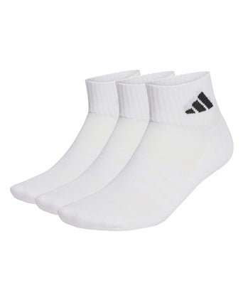 Cushioned Sportswear Ankle Socks 3 Pair Pack - White/Black