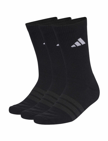 adidas Cushioned Sportswear Crew Socks 3 Pair Pack - Black/Whiteimages1- The Sports Edit