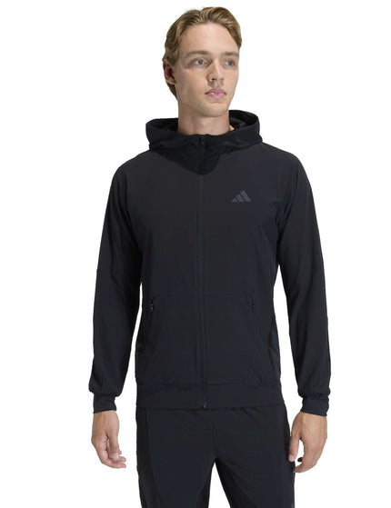 adidas "D4T Workout Full-Zip Hoodie - Blackimages1- The Sports Edit