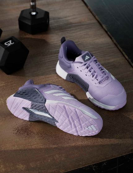 adidas Dropset 3 Strength Training Shoes - Powder Plum/Cloud White/Preloved Violetimages8- The Sports Edit