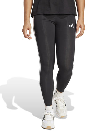 Essentials 3-Stripes Cotton Leggings - Black/White
