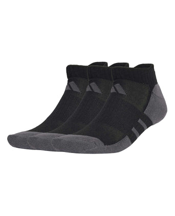 Essentials Climacool Low Cut Socks 3 Pairs - Black/Grey Six