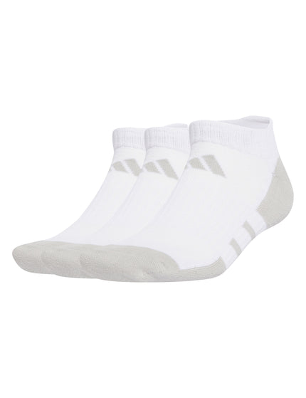 Essentials Climacool Low Cut Socks 3 Pairs - White/Grey Two