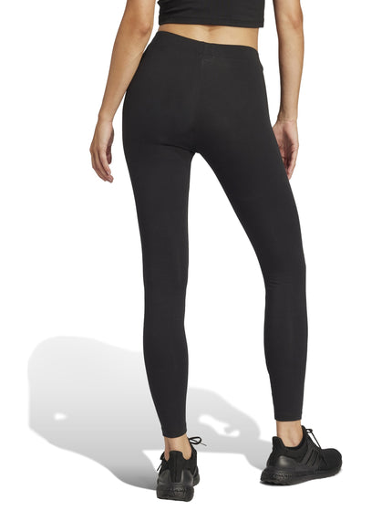 adidas Essentials Linear Cotton Leggings - Black/Whiteimages2- The Sports Edit