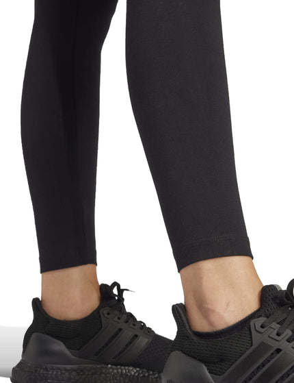 adidas Essentials Linear Cotton Leggings - Black/Whiteimages4- The Sports Edit
