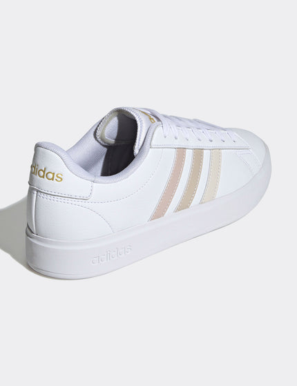 adidas Grand Court 2.0 Shoes - Cloud White/Wonder White/Wonder Beigeimages3- The Sports Edit