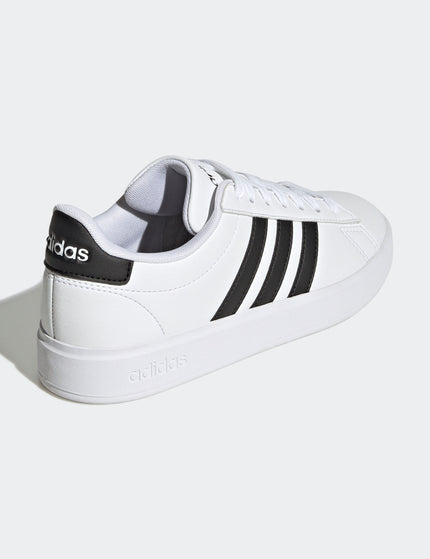 adidas Grand Court Cloudfoam Lifestyle Court Comfort Shoes - Cloud White/Core Blackimages3- The Sports Edit