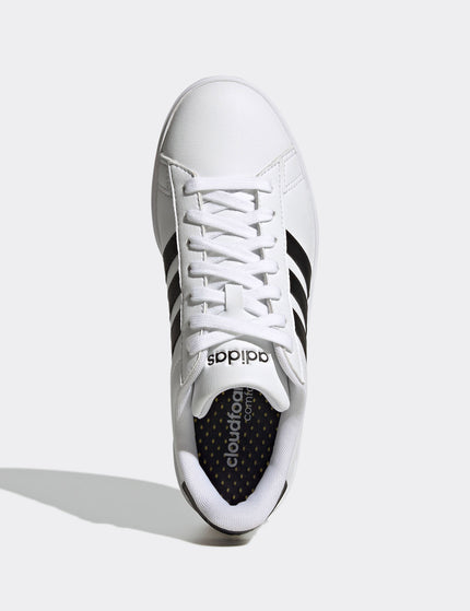 adidas Grand Court Cloudfoam Lifestyle Court Comfort Shoes - Cloud White/Core Blackimages5- The Sports Edit