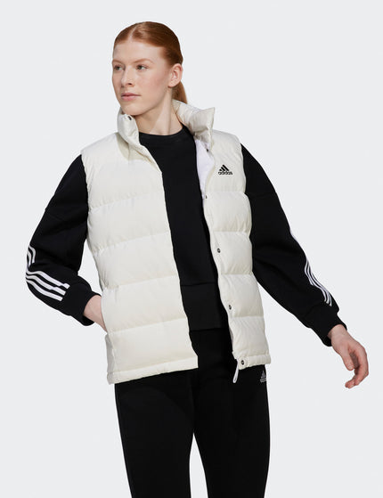 adidas Helionic Down Vest - Whiteimages2- The Sports Edit