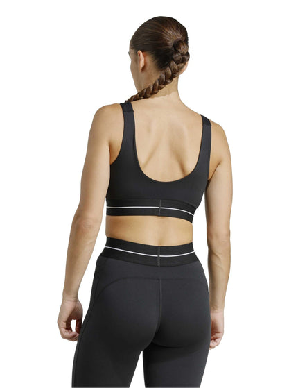 adidas Hyperglam Light Support Sports Bra - Blackimages2- The Sports Edit