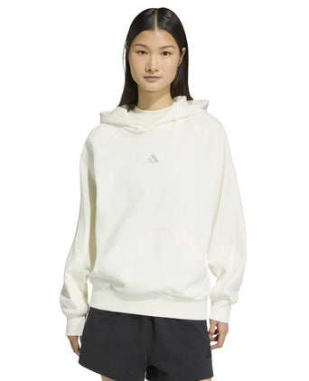 adidas Kit 3-Stripes Hoodie - Off White