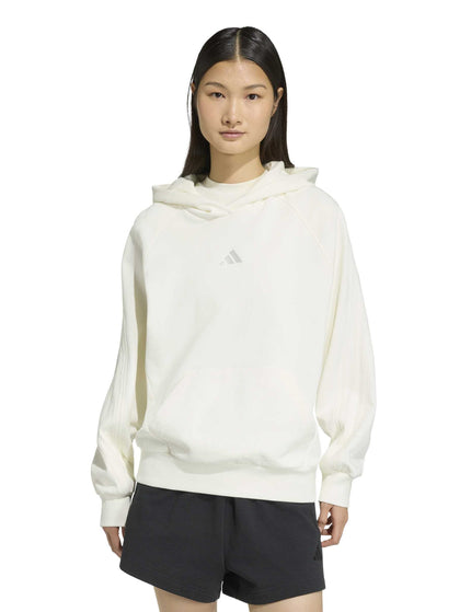 adidas adidas Kit 3-Stripes Hoodie - Off Whiteimages1- The Sports Edit