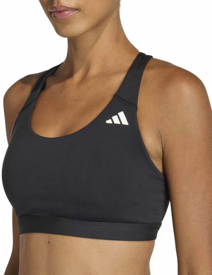 adidas Optime Essentials Workout Medium Support Bra - Blackimages3- The Sports Edit