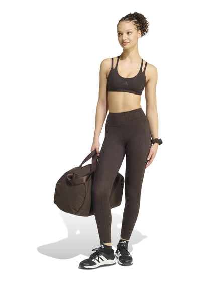 adidas Optime Primelift Snake 7/8 Leggings - Aurora Coffee/Blackimages5- The Sports Edit