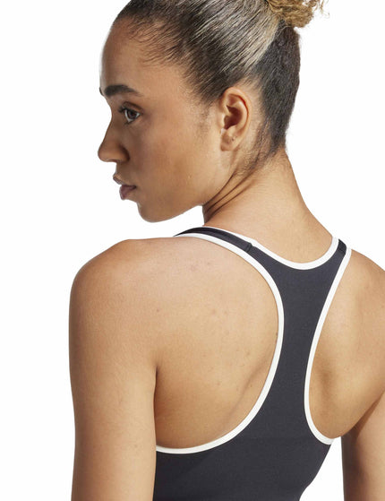 adidas Powerimpact Medium Support Heritage Bra - Black/Chalk Whiteimages6- The Sports Edit