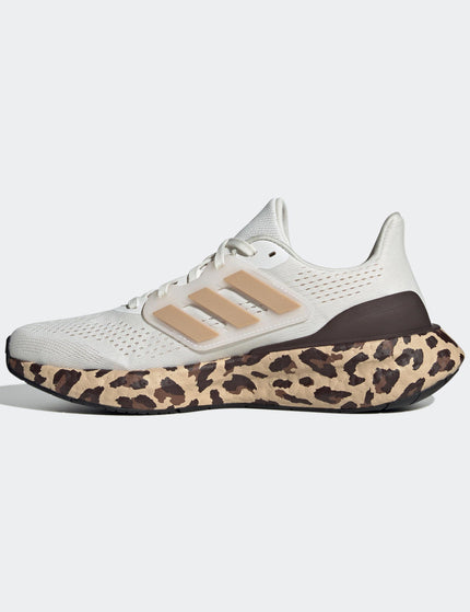 adidas Pureboost 23 Shoes - Core White/Gold Metallic/Shadow Brownimages4- The Sports Edit