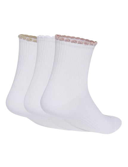 adidas Quarter Sock 3 Pair Pack - White/Wonder Beige/Wonder Taupe/Dual Lilacimages2- The Sports Edit