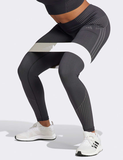 Adidas Seamless Branded 7/8 Leggings - Blackimages3- The Sports Edit