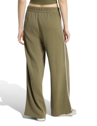 Seasonal Essentials Colorpop Joggers with Embroidered Graphic - Olive Strata/Light Solid Grey