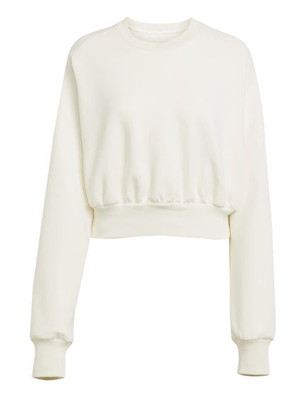 adidas Soft Lux Loose Sweatshirt - Off Whiteimages6- The Sports Edit