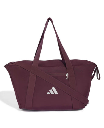 Sport Bag - Maroon/Silver Metallic