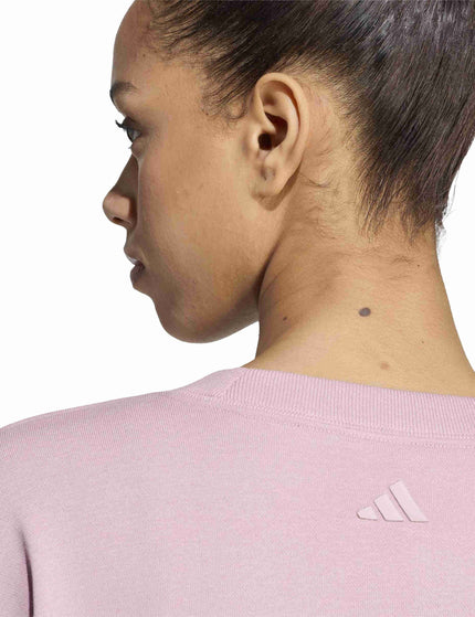 adidas Seasonal Essentials Colorpop Sweatshirt - Magic Mauve/Maroonimages4- The Sports Edit