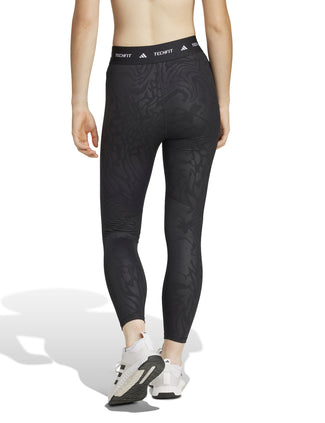 Techfit Printed 7/8 Leggings - Black