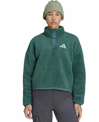 Terrex Multi High Pile Fleece Pullover - Collegiate Green