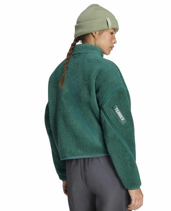 Terrex Multi High Pile Fleece Pullover - Collegiate Green