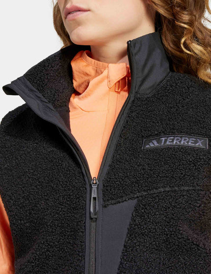 adidas Terrex Xploric High Pile Fleece Vest - Blackimages3- The Sports Edit