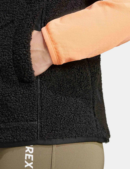 adidas Terrex Xploric High Pile Fleece Vest - Blackimages4- The Sports Edit