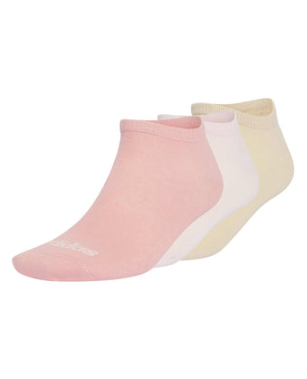 Thin Linear Low-Cut Socks 3 Pairs - Semi Frozen Turbo/Distilled Pink/Crystal Linen