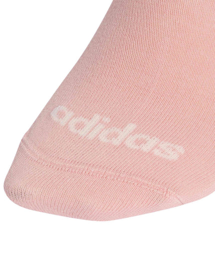 adidas Thin Linear Low-Cut Socks 3 Pairs - Semi Frozen Turbo/Distilled Pink/Crystal Linenimages3- The Sports Edit