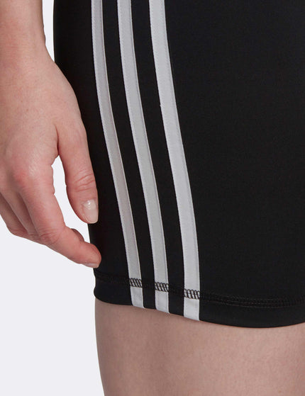 adidas Training Essentials 3-Stripes High Waisted Short Leggings - Blackimages4- The Sports Edit