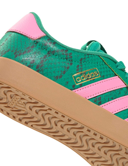 adidas VL Court 3.0 Shoes - Court Green/Bliss Pink/Gold Metallicimages8- The Sports Edit