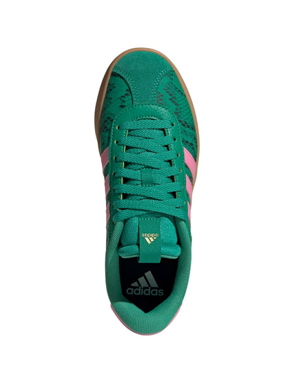 adidas VL Court 3.0 Shoes - Court Green/Bliss Pink/Gold Metallicimages5- The Sports Edit