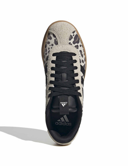 adidas VL Court 3.0 Shoes - Crystal Linen/Core Black/Khaki Siximages5- The Sports Edit