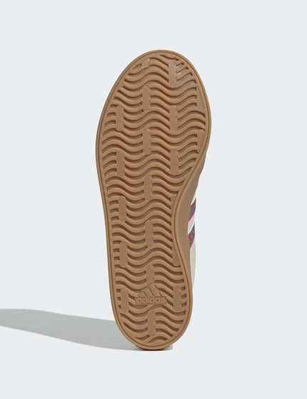 adidas VL Court 3.0 Shoes - Crystal Linen/Crew Green/Bahia Magentaimages6- The Sports Edit