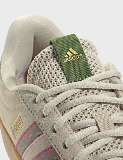 adidas VL Court 3.0 Shoes - Crystal Linen/Crew Green/Bahia Magentaimages7- The Sports Edit