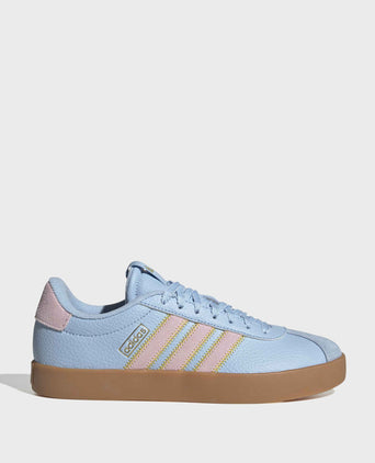VL Court 3.0 Shoes - Clear Sky/Clear Pink/Gold Metallic