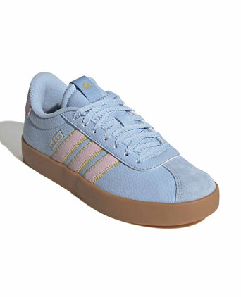 VL Court 3.0 Shoes - Clear Sky/Clear Pink/Gold Metallic