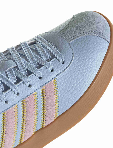 adidas VL Court 3.0 Shoes - Clear Sky/Clear Pink/Gold Metallicimages7- The Sports Edit