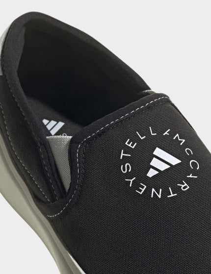 adidas X Stella McCartney Court Slip-On Shoes - Core Black/Off White/Cloud Whiteimages7- The Sports Edit