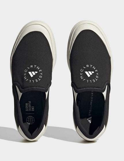 adidas X Stella McCartney Court Slip-On Shoes - Core Black/Off White/Cloud Whiteimages5- The Sports Edit
