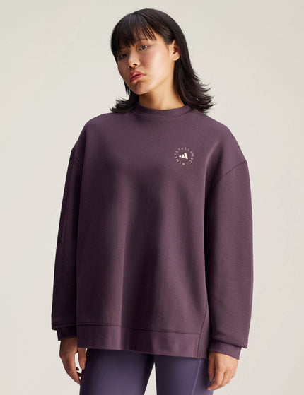 adidas X Stella McCartney Loose Sweatshirt - Mineral Redimages1- The Sports Edit